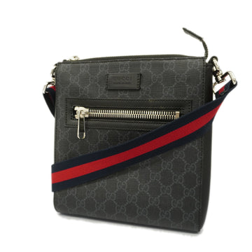 GUCCIAuth  Shoulder Bag 523599 Men's GG Supreme Shoulder Bag Black