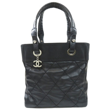 Chanel Paris Biarritz PM Tote Bag Calf / Canvas Ladies CHANEL