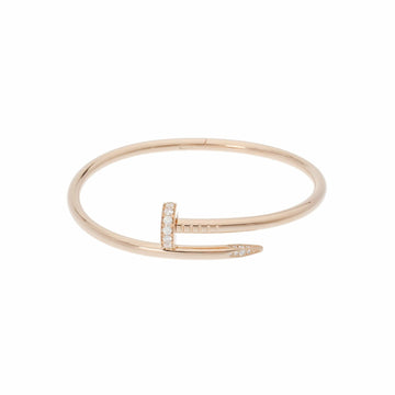 CARTIER Just Ankle Bracelet Diamond #17 Women's K18 Pink Gold