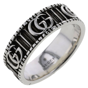 GUCCI Ring Double G Width approx. 7.1mm Silver 925 No. 22 Men's