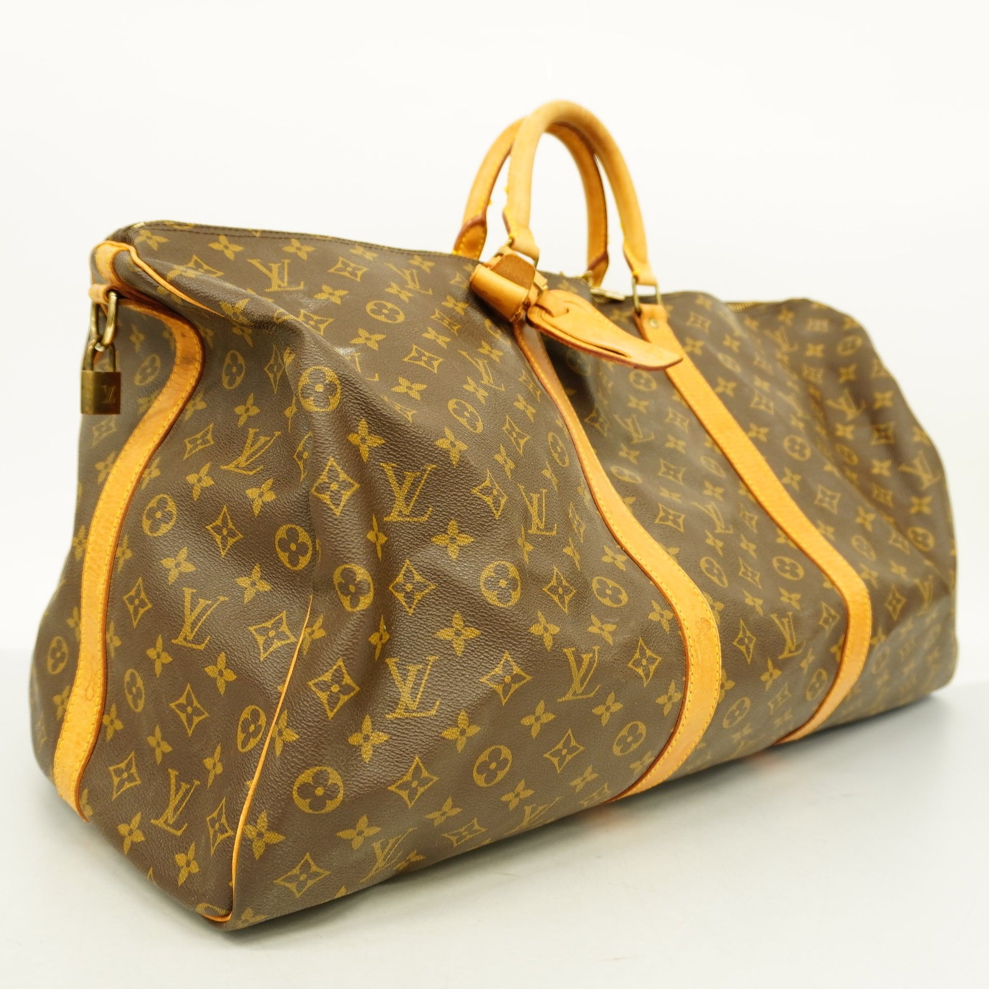 Used Auth Louis Vuitton Monogram Keepall Bandouliere 60 M41412 Men