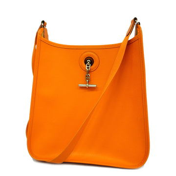 HERMES[3bd4204-g] Auth  Vespa Vespa PM H Stamp Women's Epsom Leather Shoulder Bag Orange