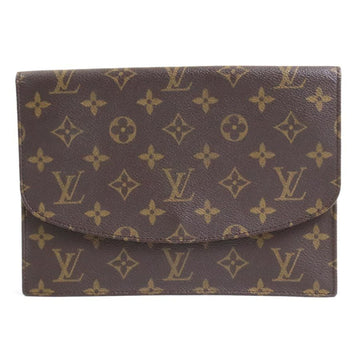 LOUIS VUITTON Clutch Bag Monogram Pochette Lava 23 Canvas Brown Unisex M51940