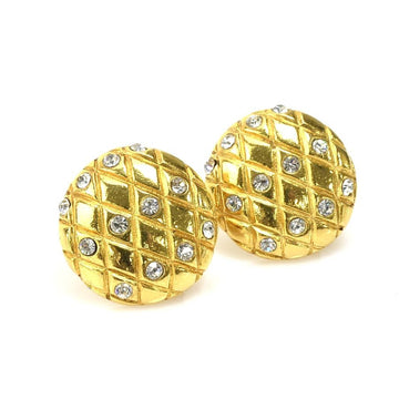 CHANEL Earrings Metal/Rhinestone Gold/Silver Women's