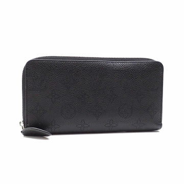 LOUIS VUITTON Round Long Wallet Mahina Zippy Women's M61867 Noir Punching