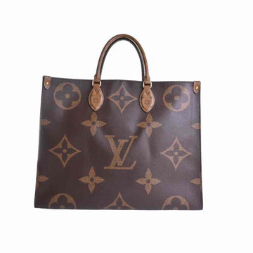 Louis Vuitton Giant Monogram Reverse On The Go GM Tote Bag Brown PVC