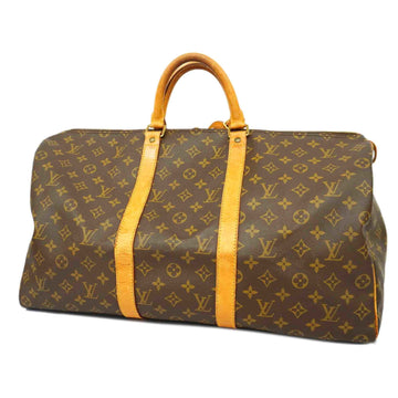 LOUIS VUITTONAuth  Monogram Keepol 50 M41426 Men,Women,Unisex Boston Bag