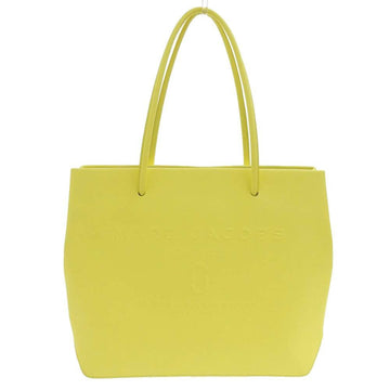 MARC JACOBS Logo Tote Bag Shopper Leather Yellow Spring M0015766 722 zz