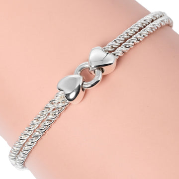 TIFFANY Bracelet Double Heart Twisted Rope Silver 925 &Co.