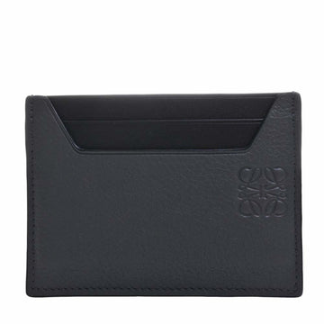 LOEWE Leather Plain Card Case C660R94X01 Gray Ladies