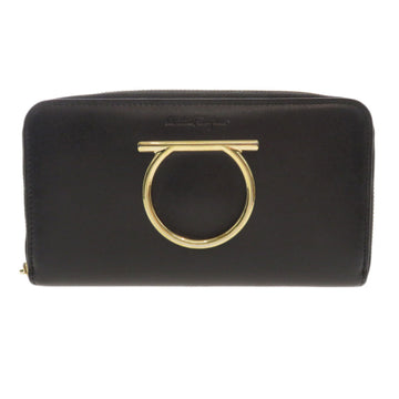 Salvatore Ferragamo Round Gancio Long Wallet Leather Ladies