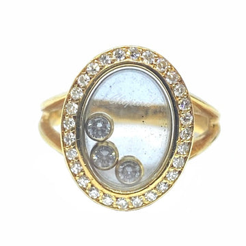 Chopard Happy Diamond Ring 3 stones #11 (No. 11) K18YG 750