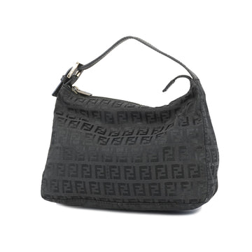 Fendi Zucchino Handbag Women's Canvas Black