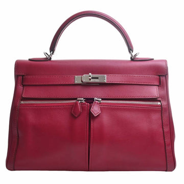 HERMES Swift Kelly Raki 32 Handbag Red Ladies