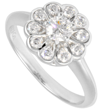 TIFFANY&Co Enchanted Flower Diamond Ring Pt950 #9.5