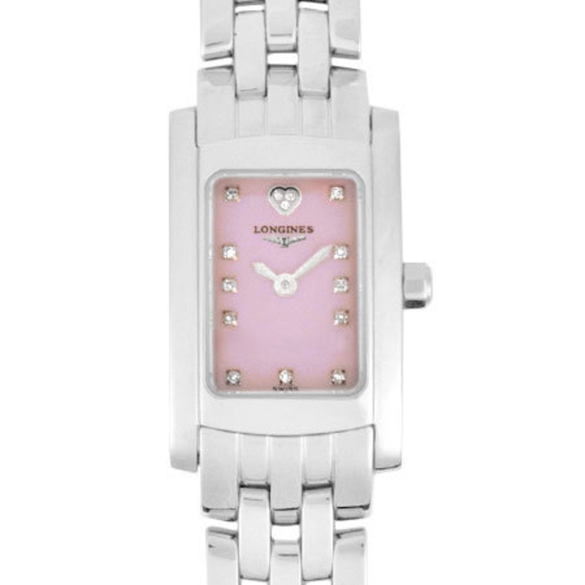 Longines Dolce Vita Diamond Index Women s Watch Quartz SS Pink Shell D