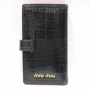MIU MIU Women's Leather Card Wallet Black