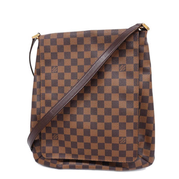 LOUIS VUITTON Shoulder Bag Damier Musette Salsa Long Strap N51300 Ebene Ladies