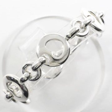 TIFFANY pierced heart silver bracelet total weight about 28.8g 16.5cm jewelry