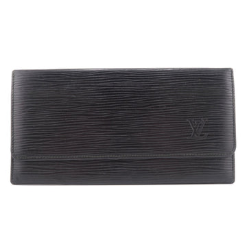 LOUIS VUITTON Porte en Cult Credit Epi Bill Purse Black Men's