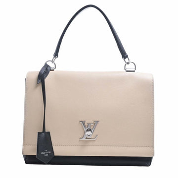 LOUIS VUITTON Taurillon Rock Me? Cartable Handbag M50252 Black/Ivory Women's