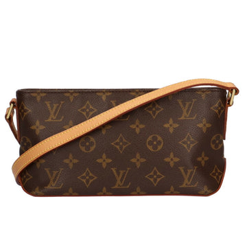 Louis Vuitton Trotter Monogram Shoulder Bag Canvas Brown Women's
