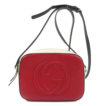 Gucci 431567 Soho Interlocking G Shoulder Bag Leather Ladies