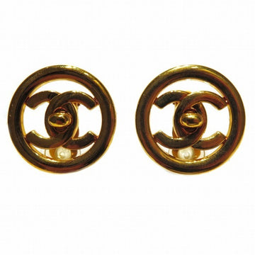 CHANEL Cocomark 97P Vintage Brand Accessories Earrings Ladies