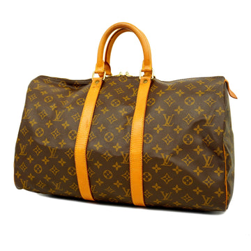 LOUIS VUITTONAuth  Monogram Keepol 45 M41428 Men,Women,Unisex Boston Bag