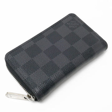 LOUIS VUITTON Zippy Coin Purse Case Damier Graphite N63076