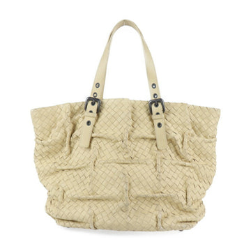 BOTTEGA VENETA intrecciato handbag 238177 leather beige