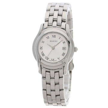 GUCCI 5500L Watch Stainless Steel/SS Ladies