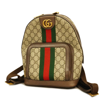 Gucci Backpack Ophidia 547965 GG Supreme Beige Gold metal