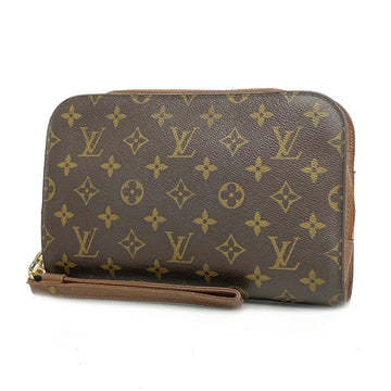 LOUIS VUITTON Clutch Bag Monogram Orsay M51790 Brown Ladies