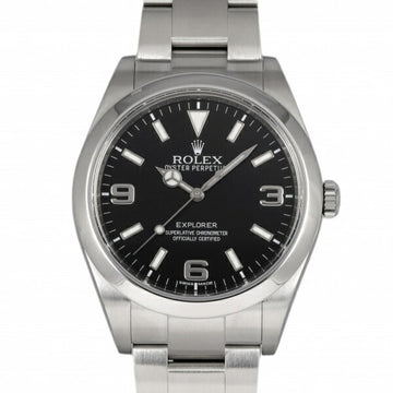 ROLEX Explorer I 214270 black dial watch men