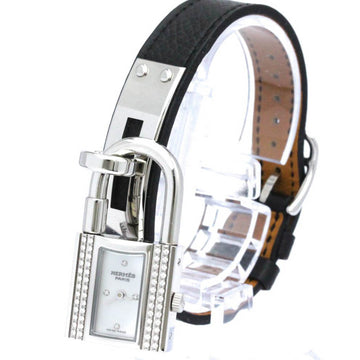 HERMESPolished  Kelly Diamond MOP 18K White Gold Ladies Watch KE1.231 BF560819