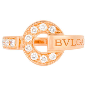 Bvlgari Ring Diamond K18PG # 8.5 346210
