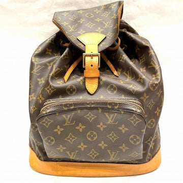 LOUIS VUITTON Monogram Montsouris GM M51135 Bag Backpack Unisex