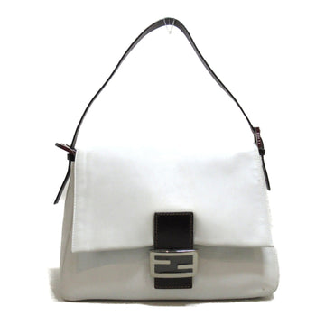 FENDI One Shoulder Bag White leather