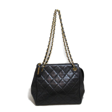 CHANEL Matelasse ChainShoulder Bag Black Caviar Skin [Grained Calf]