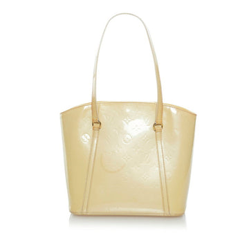 Louis Vuitton Vernis Avalon MM Handbag M91743 Blancorail Patent Leather Ladies