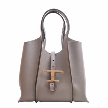 TOD'S T Timeless Leather Bag Handbag XBWTSBA9100Q8EB221 Gray Ladies