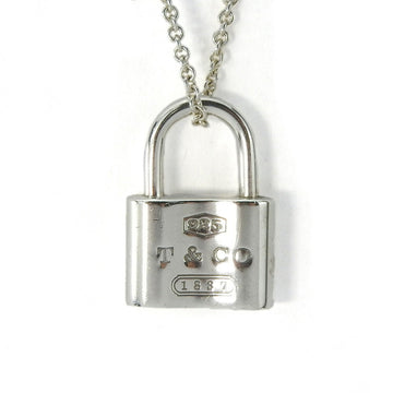 TIFFANY Necklace Padlock Silver SV925 Approx. 10.1g Accessory Women's ＆Co. jewelry accessories necklace
