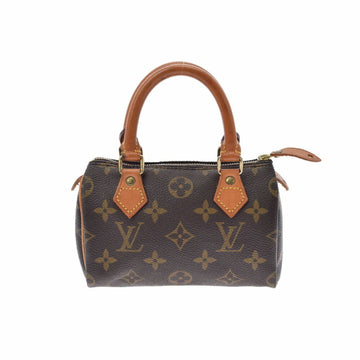 Louis Vuitton Monogram Mini Speedy Brown M41534 Women's Canvas Handbag