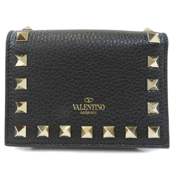 Valentino Garavani studs motif bi-fold wallet leather ladies VALENTINO GARAVANI