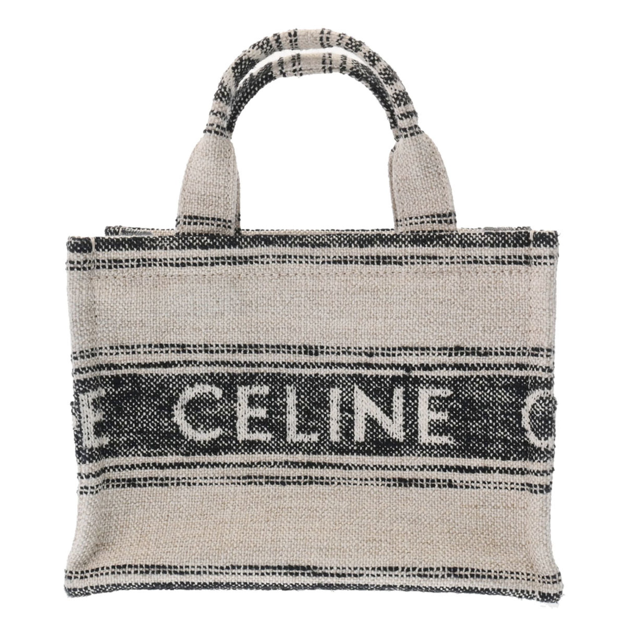 Celine white online canvas bag