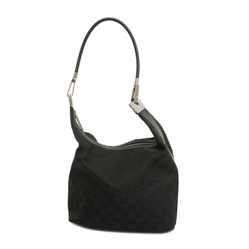 GUCCIAuth  GG Canvas 01234 Women's Shoulder Bag Black