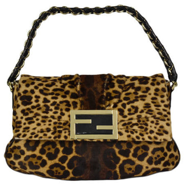 Fendi Leopard Mamma Bucket One Shoulder Bag Handbag Harako