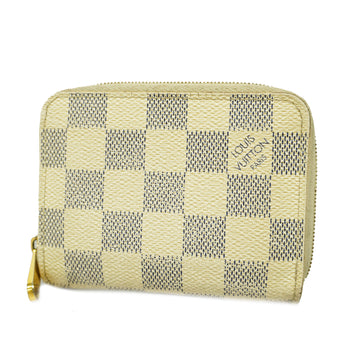 LOUIS VUITTONAuth  Damier Azur Zippy Coin Purse N63069 Coin Case