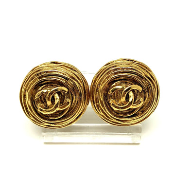 CHANEL Earrings 94A Coco Mark Gold Women's Accessories